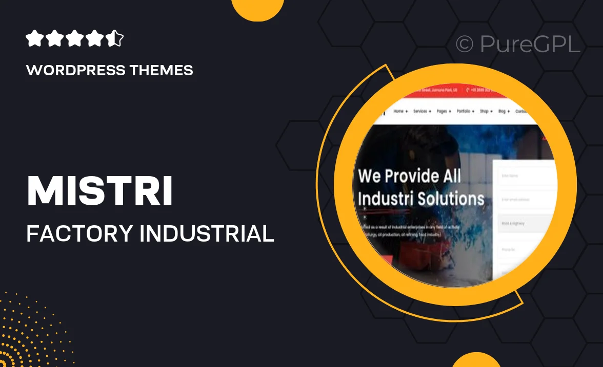 Mistri – Factory & Industrial WordPress Theme