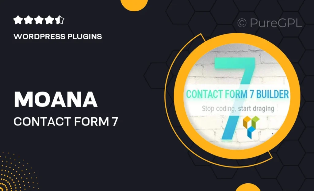 Moana – Contact Form 7 Builder