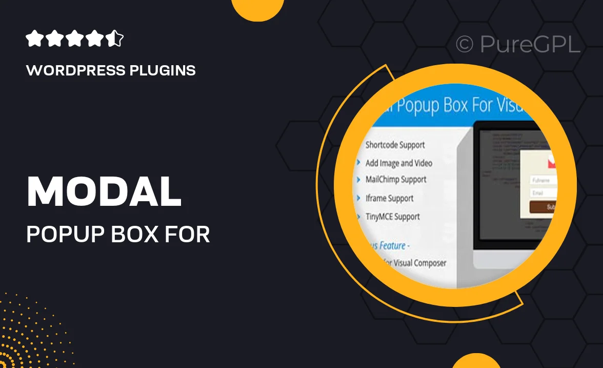 Modal Popup Box – For Visual Composer