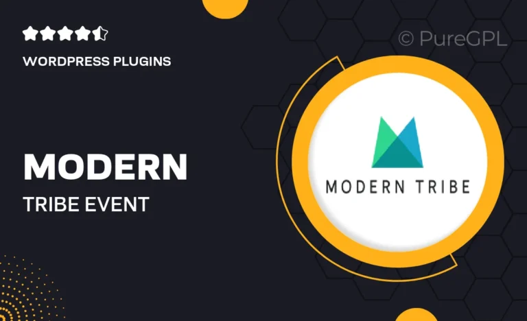 modern tribe event schedule manager