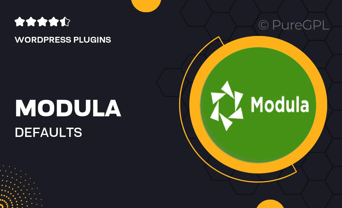 Modula | Defaults