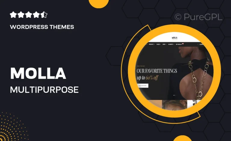 molla multi purpose woocommerce theme