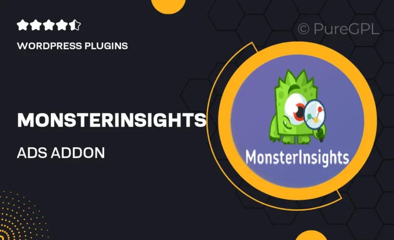 monsterinsights ads addon