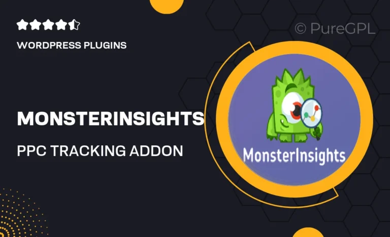 monsterinsights ppc tracking addon
