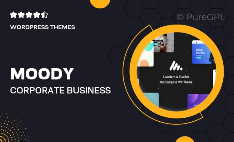 moody corporate business agency wordpress theme