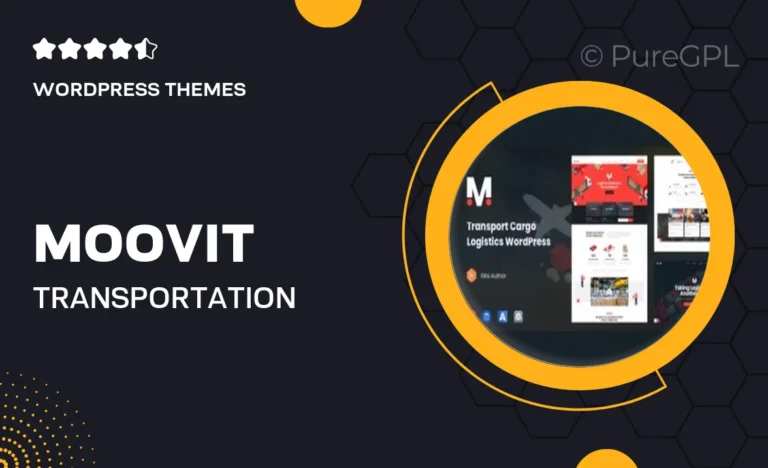 moovit transportation logistics wordpress theme