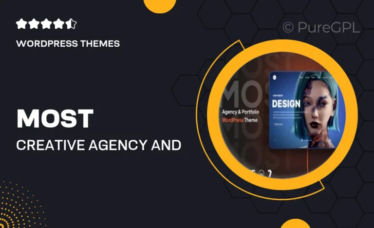 most creative agency and portfolio theme