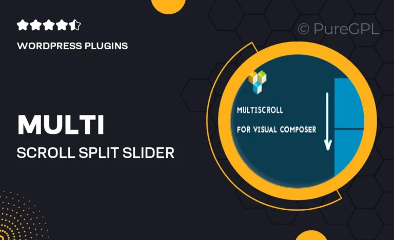 multi scroll split slider for visual composer