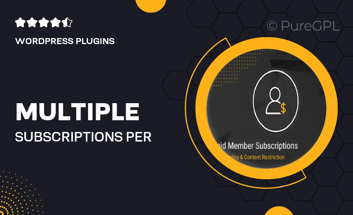 Multiple Subscriptions per User