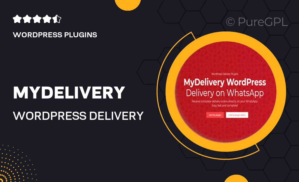MyDelivery WordPress – Delivery on WhatsApp