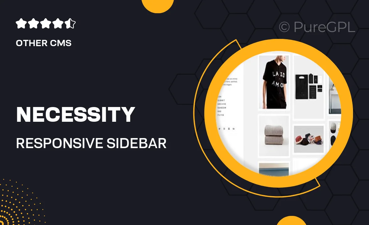 Necessity – Responsive Sidebar Tumblr Theme