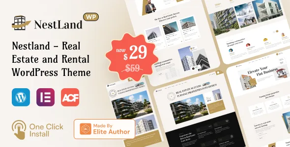 nestland real estate wordpress theme 1