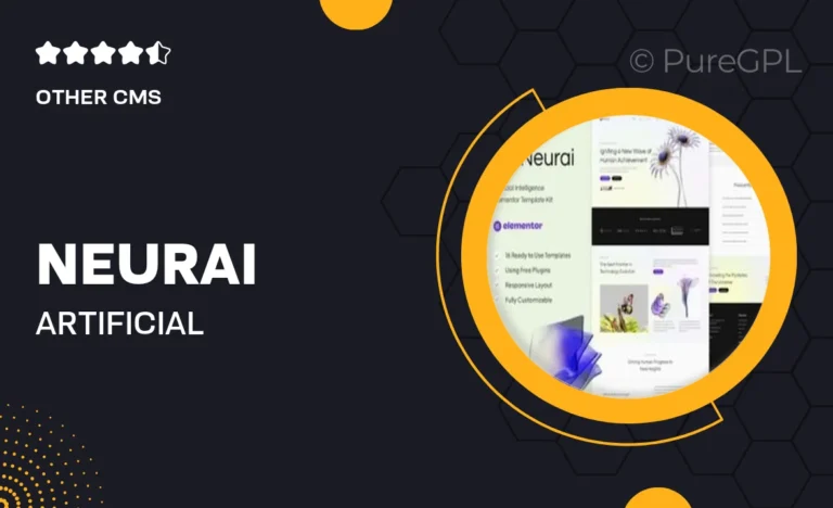 neurai artificial intelligence elementor template kit