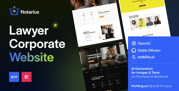 notarius legal advisor law services wordpress theme 1