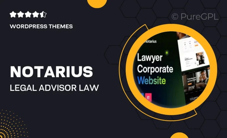 notarius legal advisor law services wordpress theme