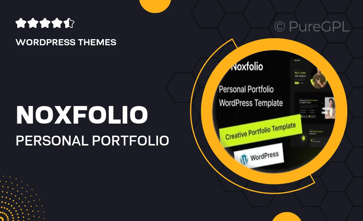 Noxfolio – Personal Portfolio Resume WordPress Theme