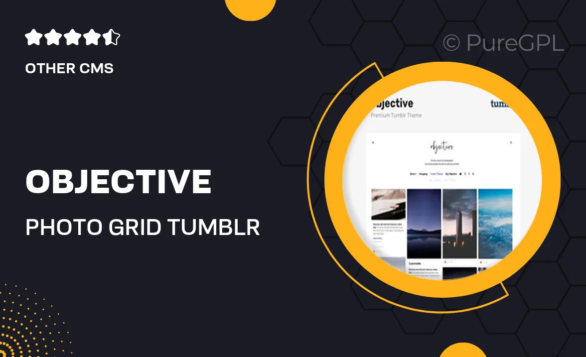 Objective | Photo Grid Tumblr Theme