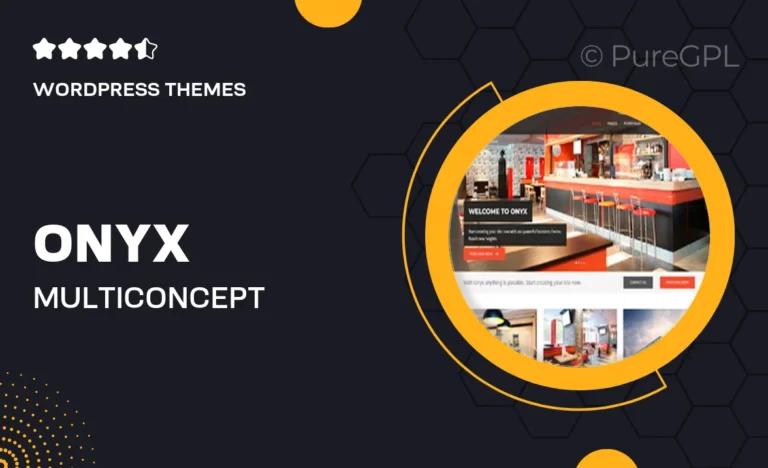 onyx multi concept business theme