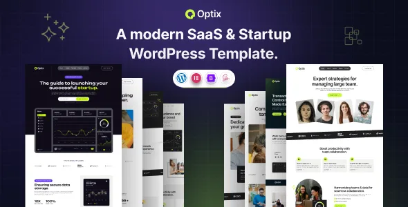 optix saas startup wordpress theme 1