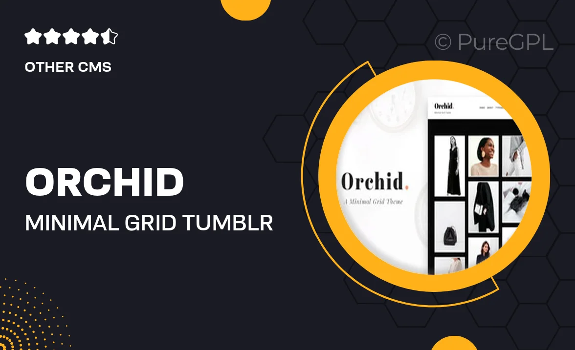 Orchid – Minimal Grid Tumblr Theme