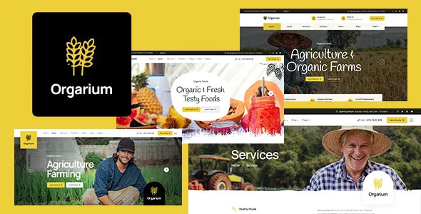orgarium agriculture organic farm wordpress theme 1