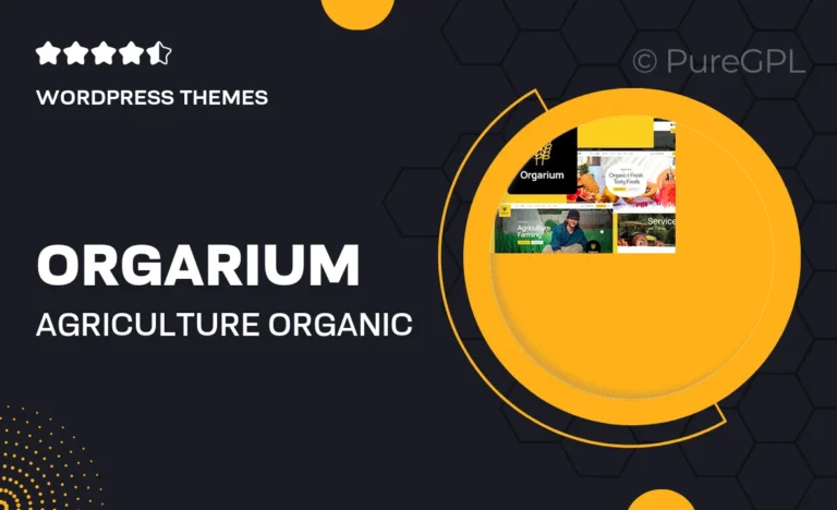 orgarium agriculture organic farm wordpress theme