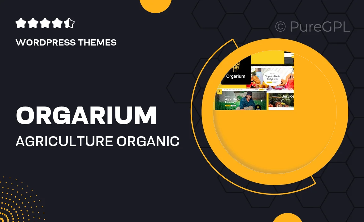 Orgarium – Agriculture & Organic Farm WordPress Theme
