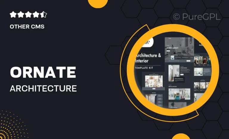ornate architecture interior design elementor template kit