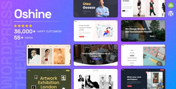 oshine multipurpose creative wordpress theme 1