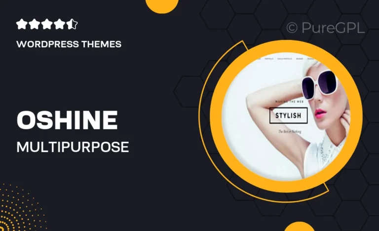 oshine multipurpose creative wordpress theme