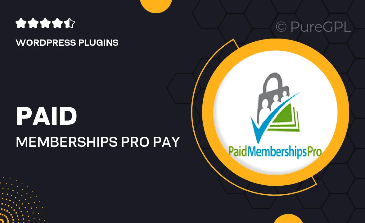 Paid memberships pro | Pay by Check