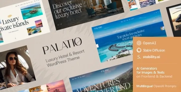 palatio luxury hotel resort wordpress theme 1