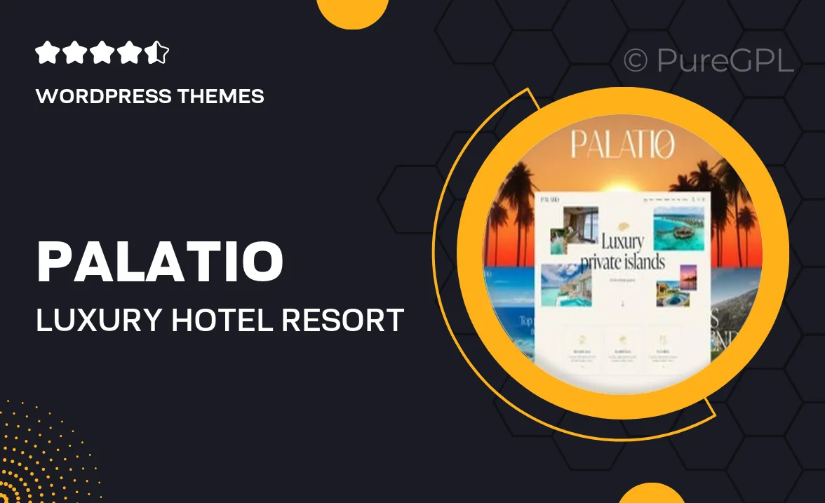 Palatio — Luxury Hotel & Resort WordPress Theme