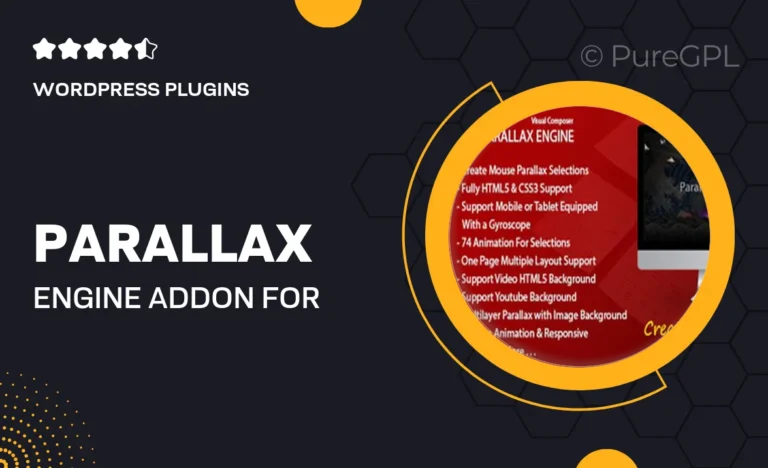 parallax engine addon for wpbakery page builder
