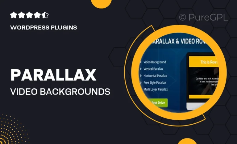 parallax video backgrounds for visual composer