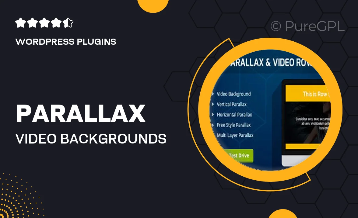 Parallax & Video Backgrounds – for Visual Composer