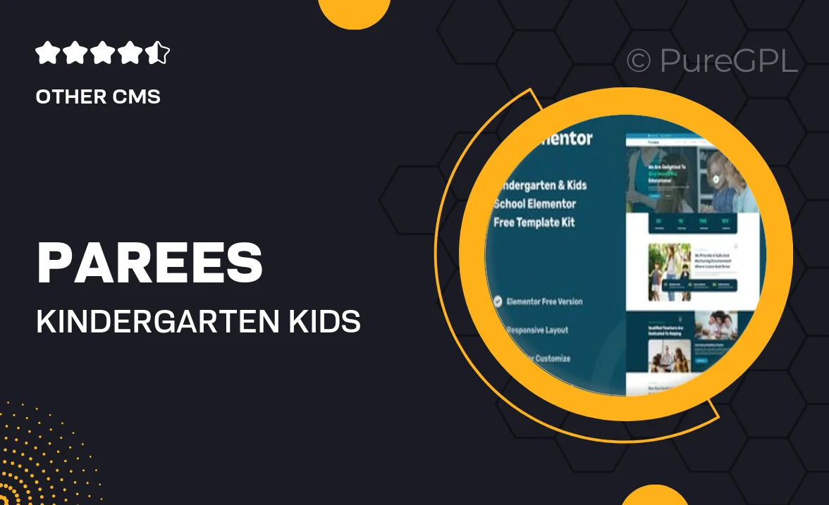 Parees – Kindergarten & Kids School Elementor Template Kit