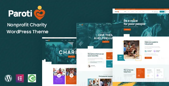 paroti nonprofit charity wordpress theme 1