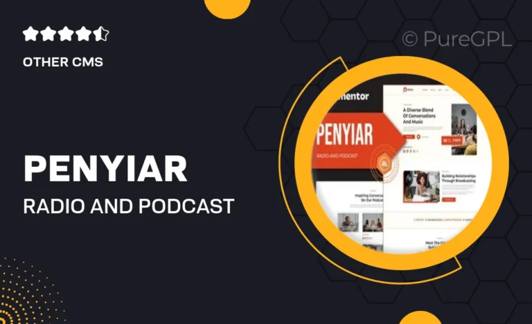 penyiar radio and podcast elementor template kit