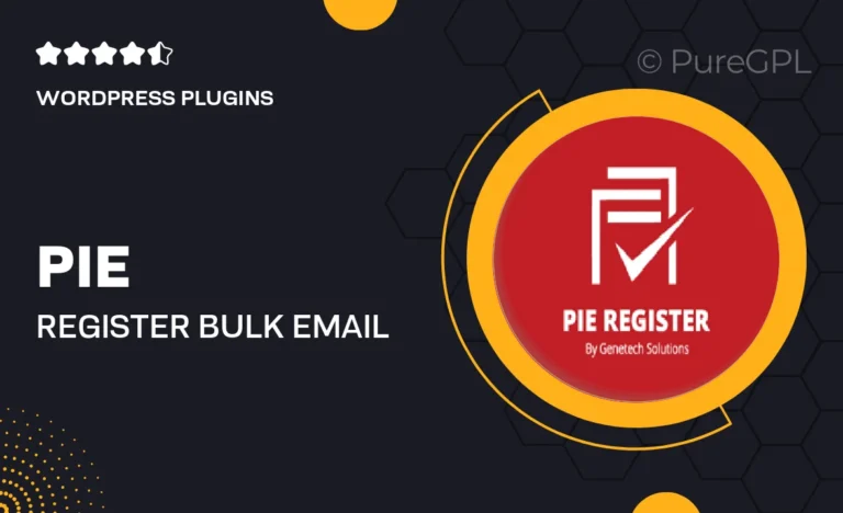pie register bulk email