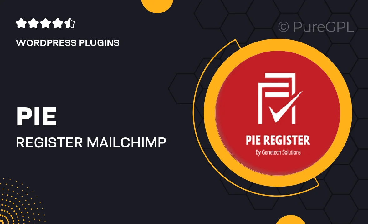 Pie register | MailChimp