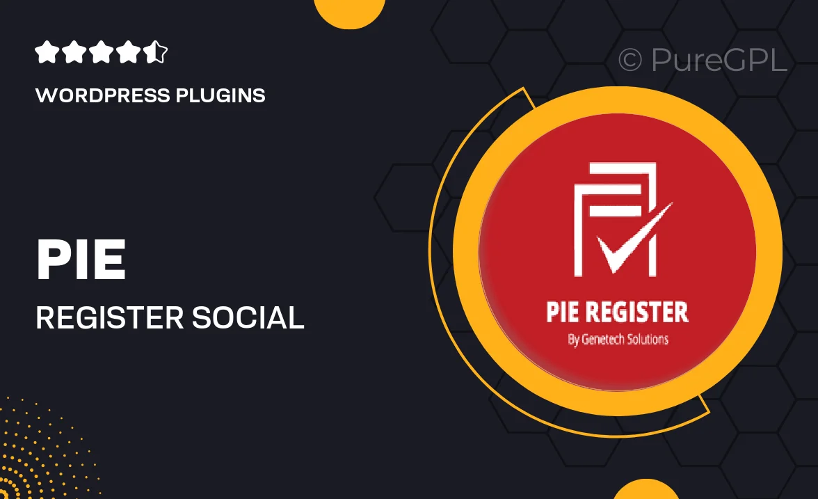 Pie register | Social Sites