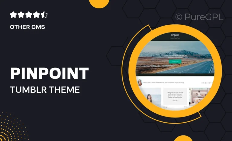 pinpoint tumblr theme