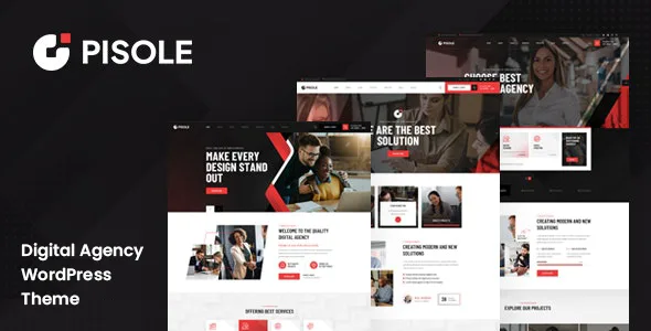 pisole digital creative agency wordpress theme 1