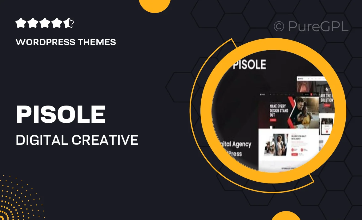 Pisole – Digital Creative Agency WordPress Theme