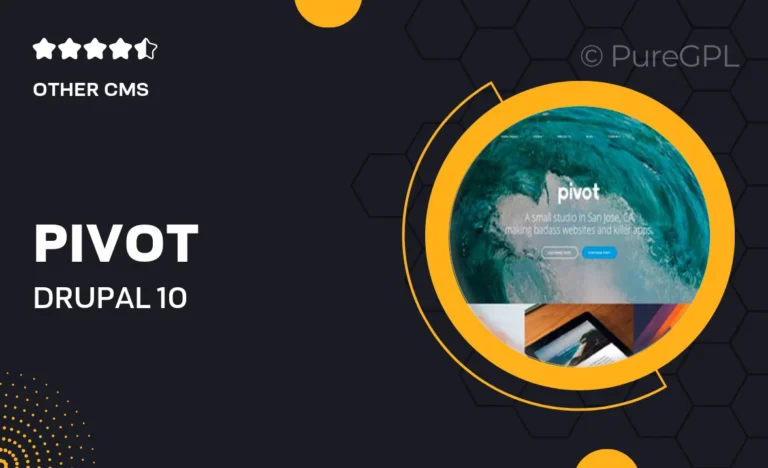 pivot drupal 10 multipurpose theme with paragraph builder
