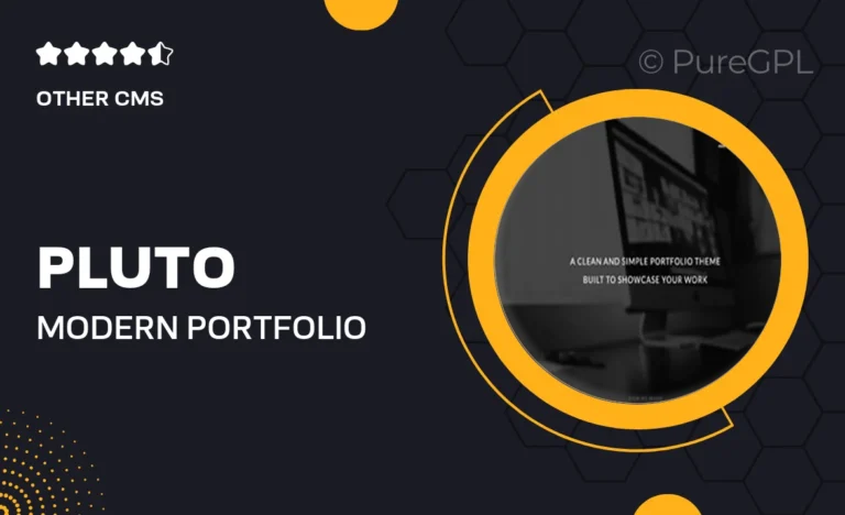 pluto modern portfolio tumblr theme