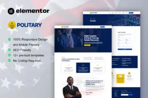 Politary – Politician & Public Servant Elementor Pro Template Kit