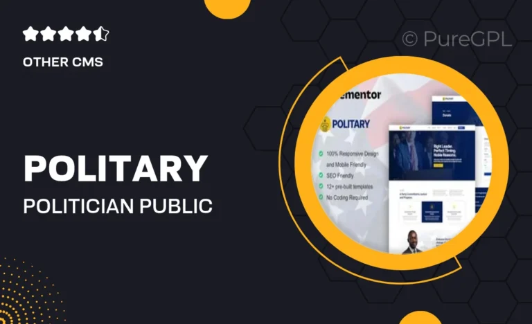politary politician public servant elementor pro template kit