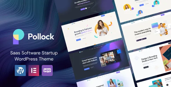 pollock saas software startup wordpress theme 1